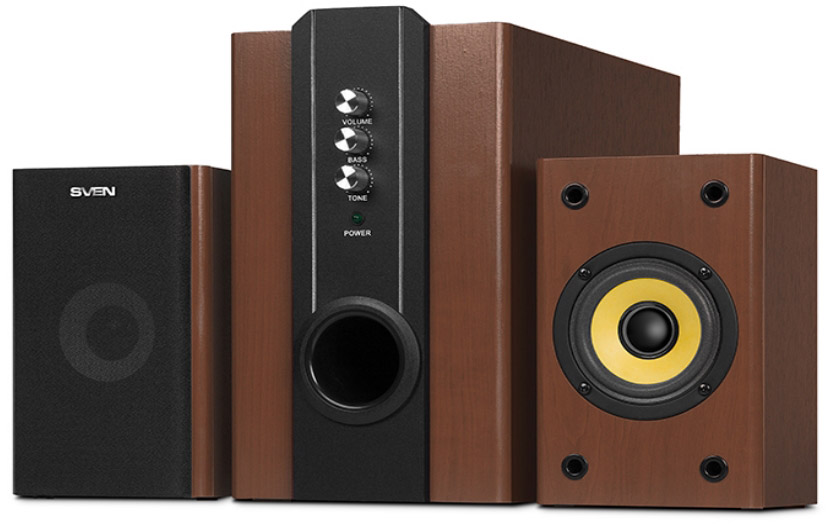 SV-0130820WD Колонки ( с сабвуфером) ас sps-820 (38 вт), дерево Sven Santreyd 