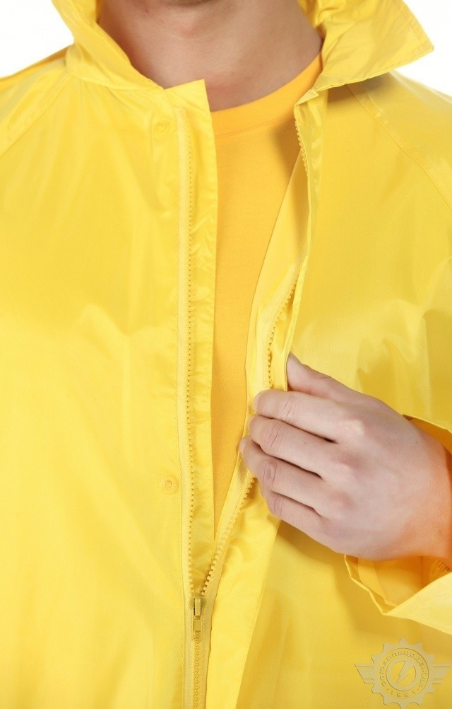 5041812 Плащ Альбатрос влагозащитный ЛАЙТ М желтый  Непромокаемая спецодежда  размер XXXXL  - Вид №10