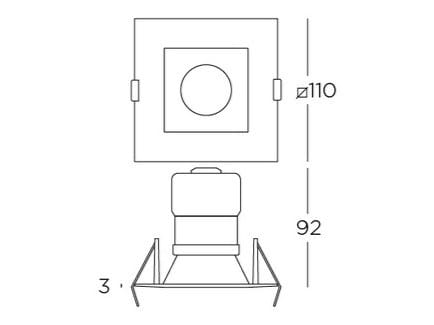 Алюминиевый квадратный светодиодный светильник LedsC4 Play ARCH-00145819 - Вид №2