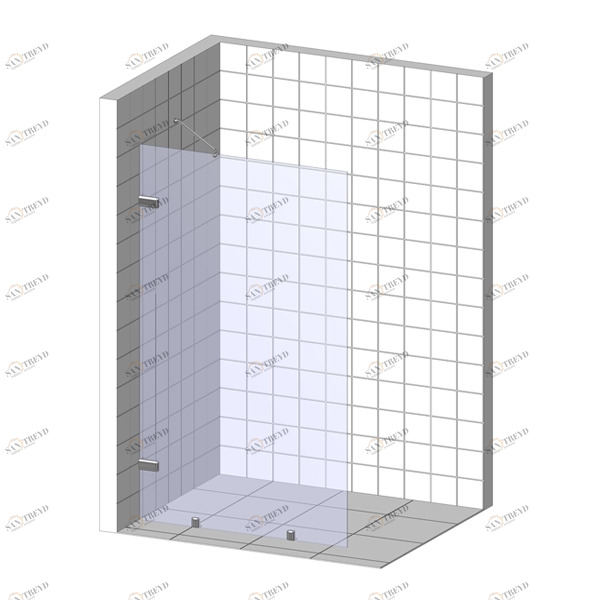 Душевая перегородка в нишу 70x200 GK-861NB стекло прозрачное 6 мм GUTEWETTER TREND DOOR 70X200GK861NB