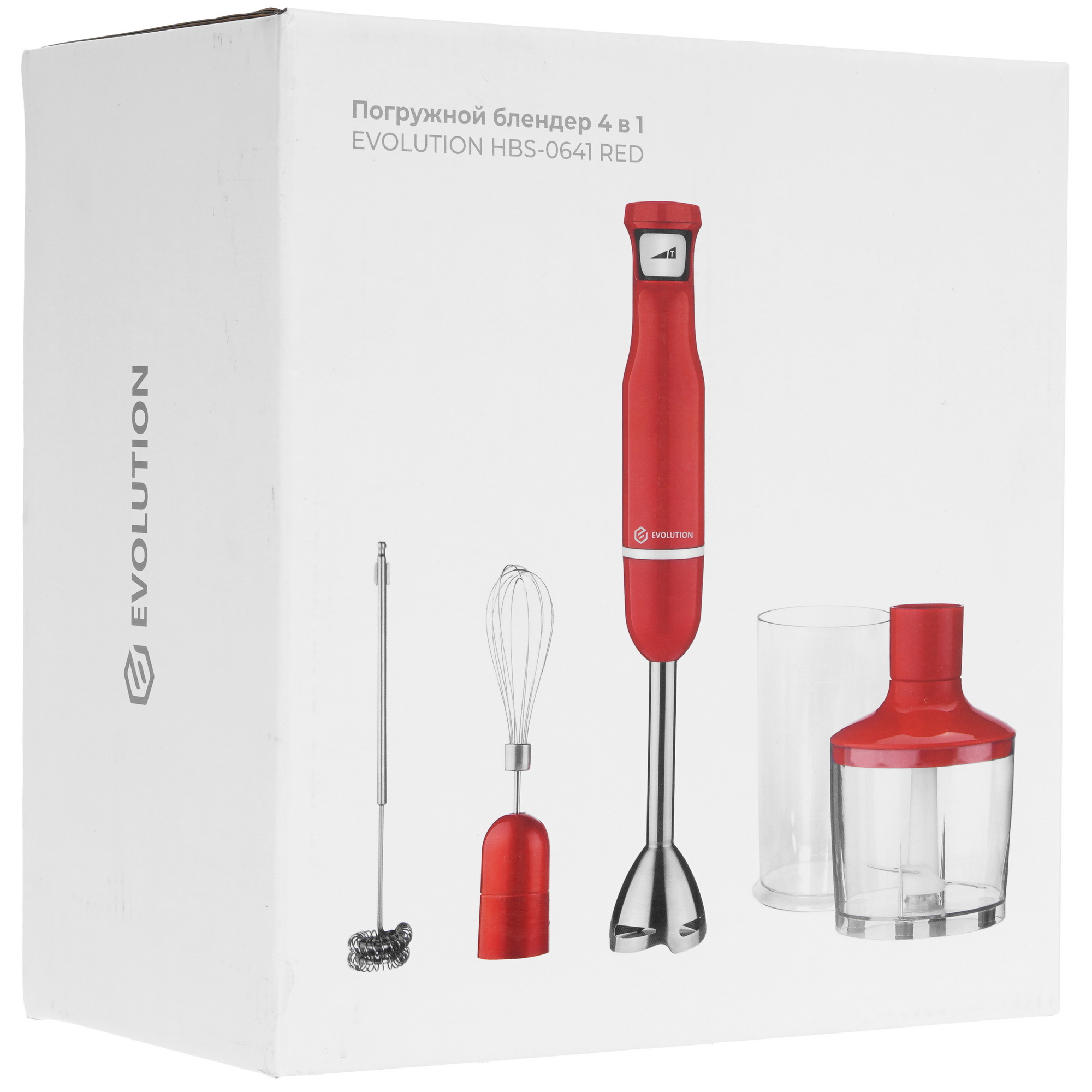 9208712 Блендер погружной Evolution HBS-0641 красный STDN-0098672 - Вид №11