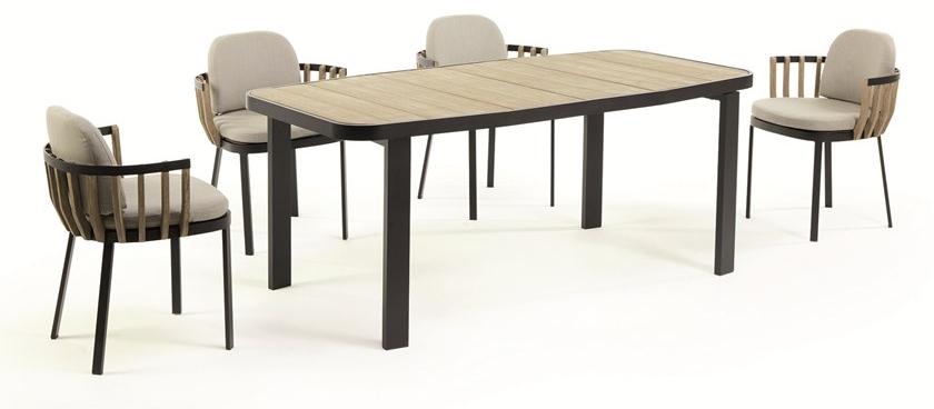 Ethimo Садовый стул из тика с подлокотниками Swing Swpd05 - Вид №9