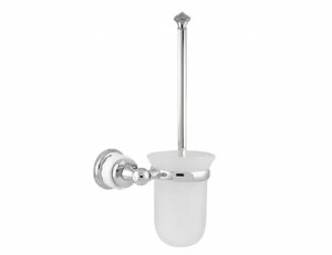 065584.000.01 Подставка для ершика из белого фарфора Золото 24К