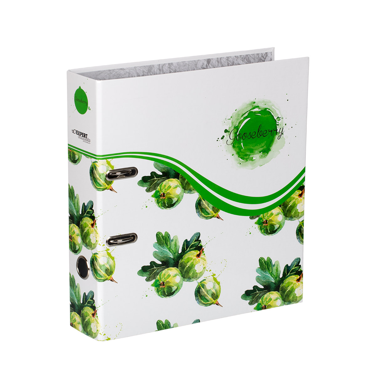 254172 Регистратор ламинир."Фрукты" 75 мм А4 арочный механ. крыжовник Expert Complete 