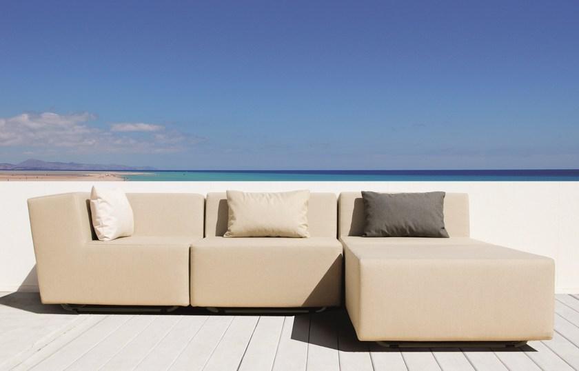 April Furniture Квадратный тканевый садовый пуф Loopy sun-id-1350232 - Вид №1