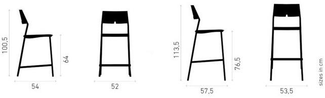Casala Барный стул с подставкой для ног Axa 1075/06 - Вид №1
