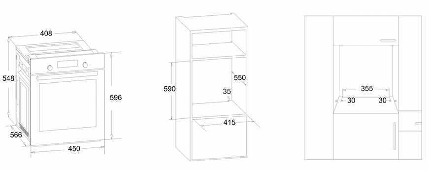 8189996 Электрический духовой шкаф Simfer B4EB14006 черный STDN-0014625 - Вид №9