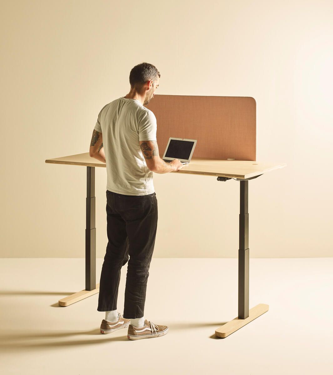 Прямоугольный стол с регулируемой высотой из дуба ALKI IGAN ARCH-00071235 - Вид №8