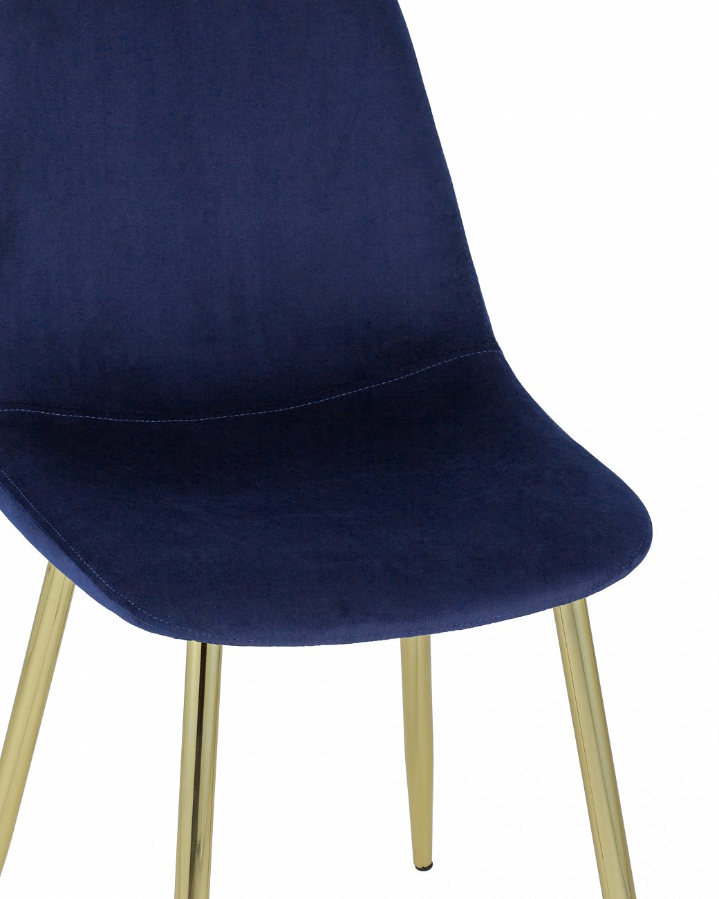 Стул со спинкой синий с золотыми ножками "Валенсия" STOOL GROUP ДИЗАЙНЕРСКИЕ, ИНТЕРЬЕРНЫЕ 00-3881780 Синий  - Вид №4