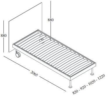 EmmeBi Односпальная кровать из лакированной древесины sun-id-1413217 - Вид №2
