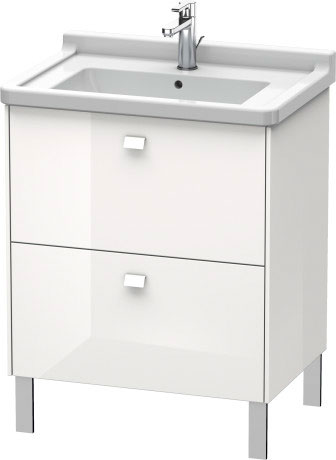 BR442104343 Brioso Тумбочка напольная Базальт матовый, декор Duravit - Вид №2