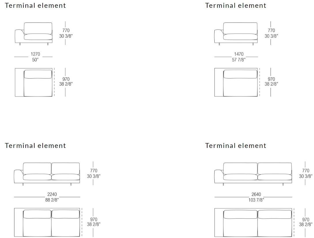 MisuraEmme Модульный угловой диван из ткани Misuraemme sun-id-1394480 - Вид №15