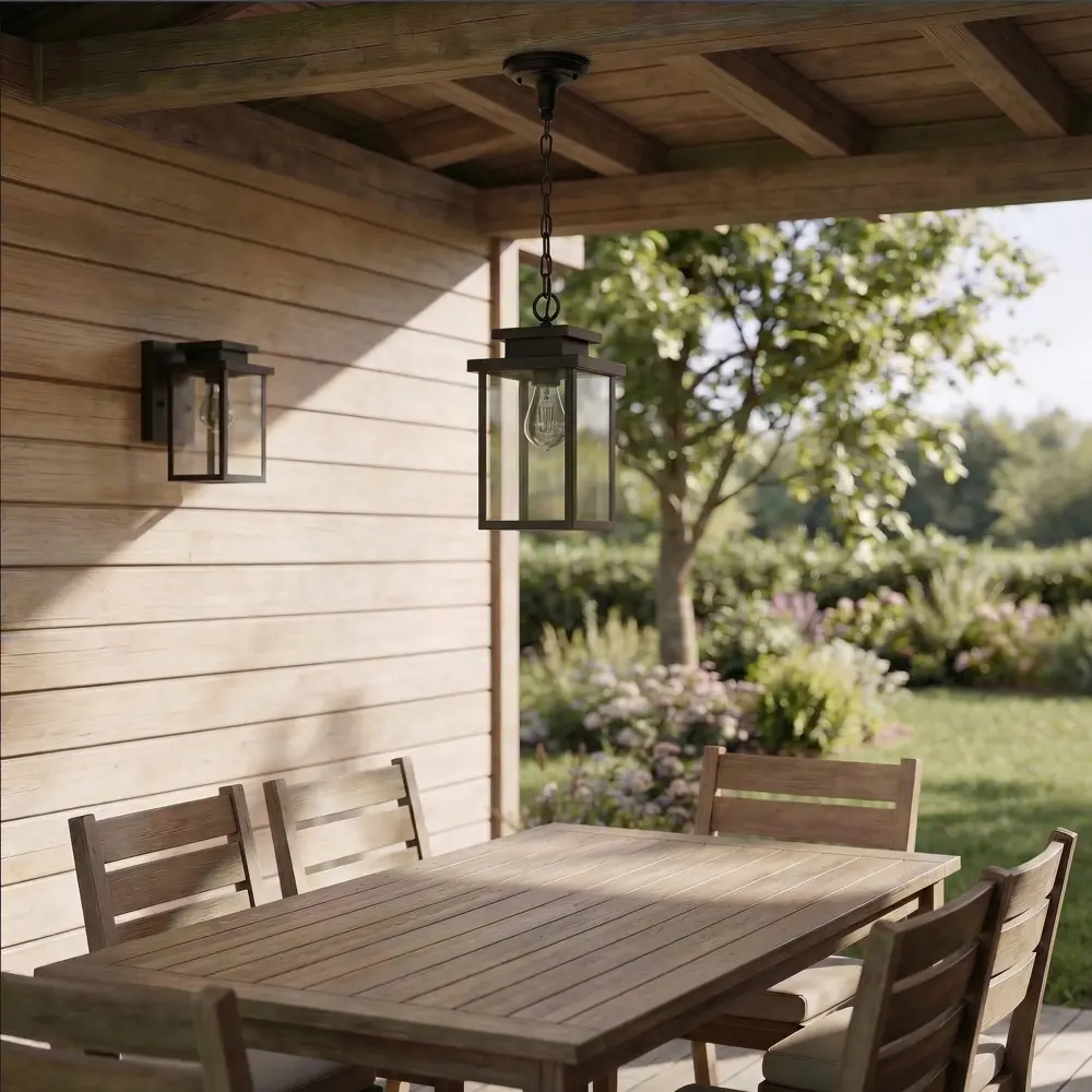 Светильник уличный настенный KREAFORTA Bulaon 60 Вт IP44 цвет черный STLM-2029652 - Вид №7