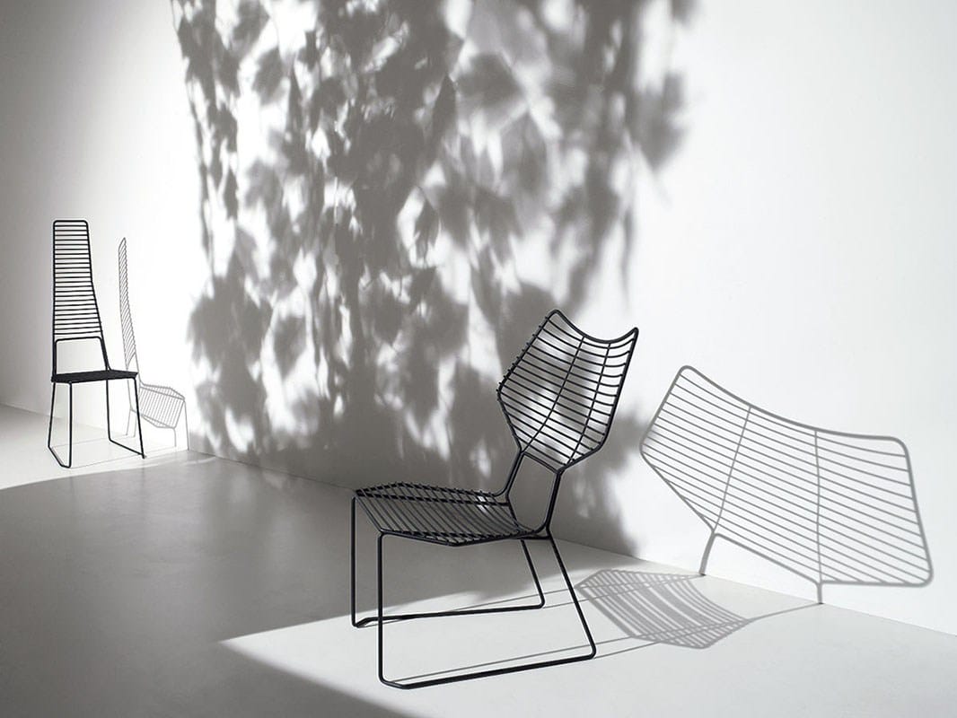 Металлический стул для сада с высокой спинкой Casamania & Horm иностранец ARCH-00119710 - Вид №5