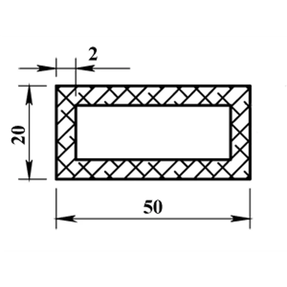 Santreyd Алюминиевый профиль 50×20 мм для мебели и интерьера 12362367 STLM-0002017 - Вид №4