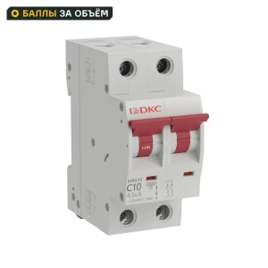 Автоматический выключатель DKC Yon 2P C10 А 4.5 кА