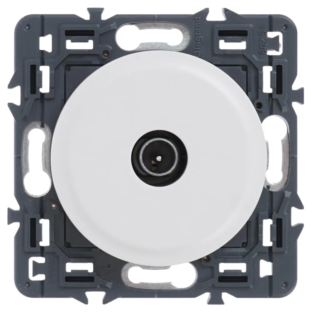 ТВ-розетка Legrand Celiane, проходная, цвет белый STLM-2128165 - Вид №1