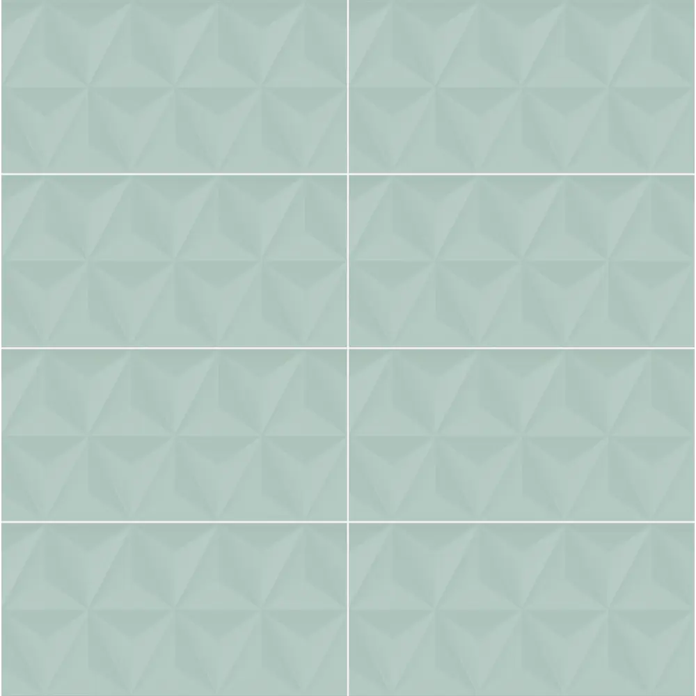 Настенная плитка KREAFORTA Mersey MonoR 20x40 см 1.62 м² матовая цвет мятный STLM-2011043 - Вид №2