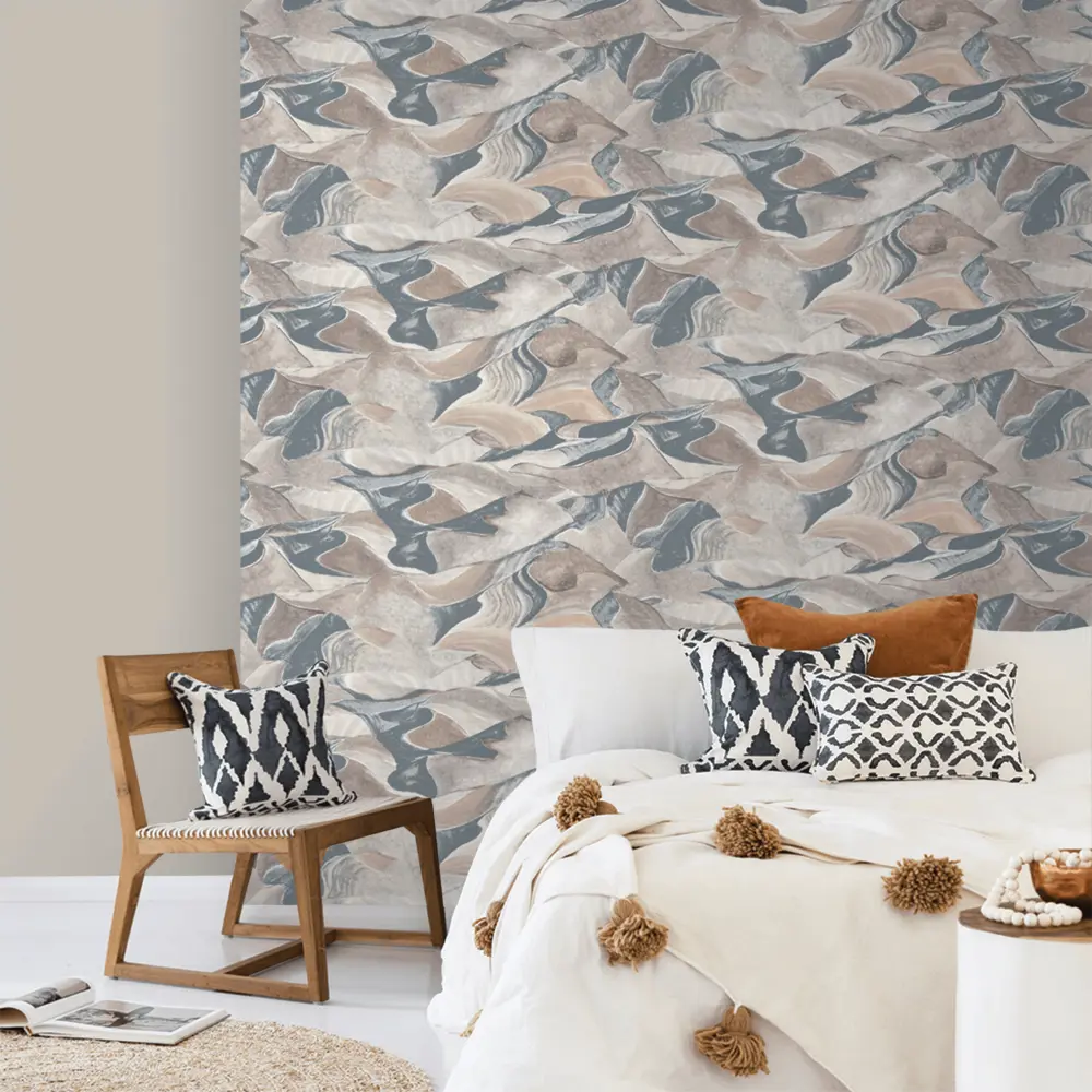 Обои флизелиновые Erismann Peru бежево-серые 1.06 м ЭР60409-06 STLM-2052061 - Вид №3