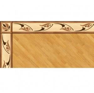 Художественный паркет Da Vinci Паркетный Бордюр 26-131 Орех Европейский (Грецкий) Селект (Гладкая) 1000х200 мм.
