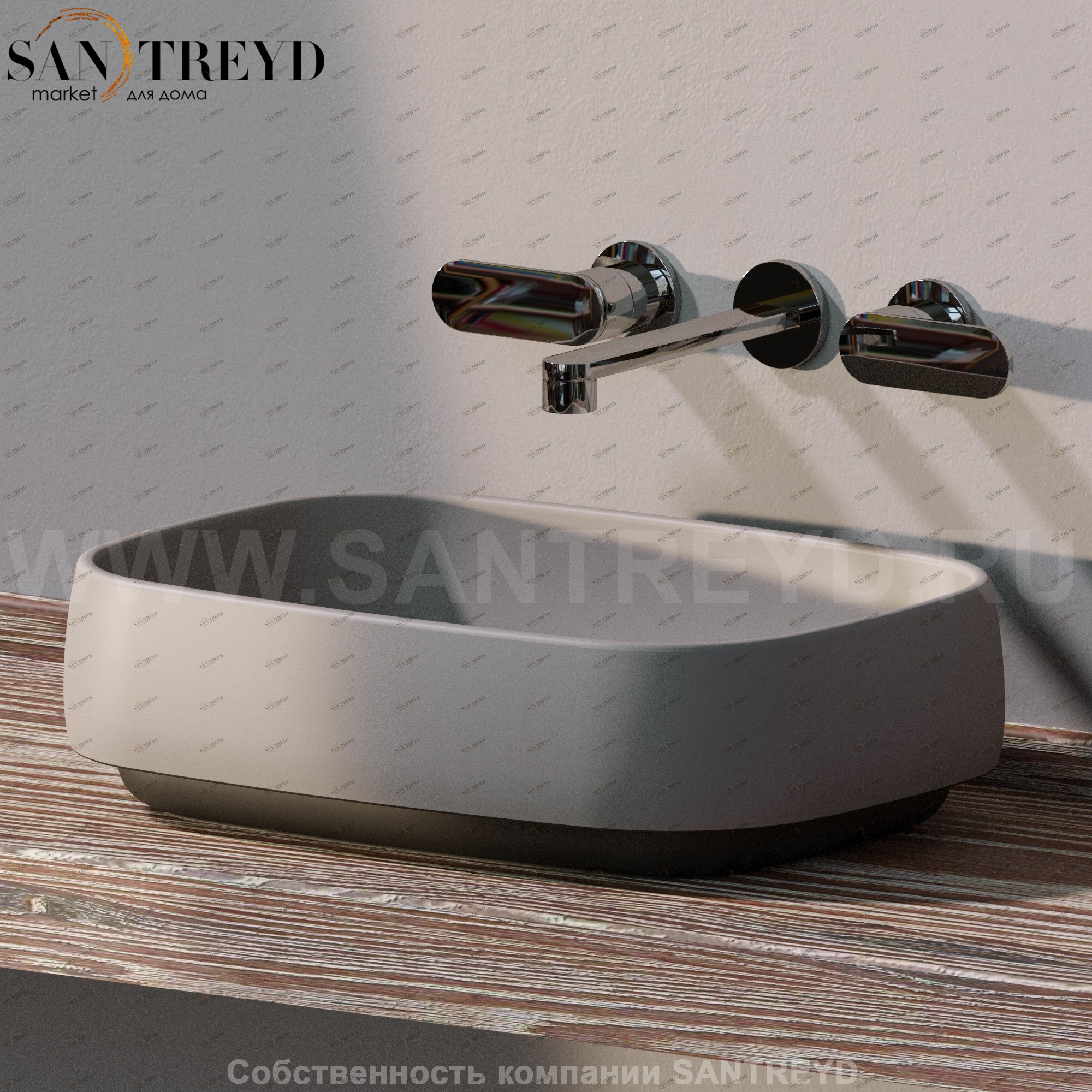 FG50A10197006 Накладная раковина на столешницу  прямоугольная Ceramica Flaminia Flag