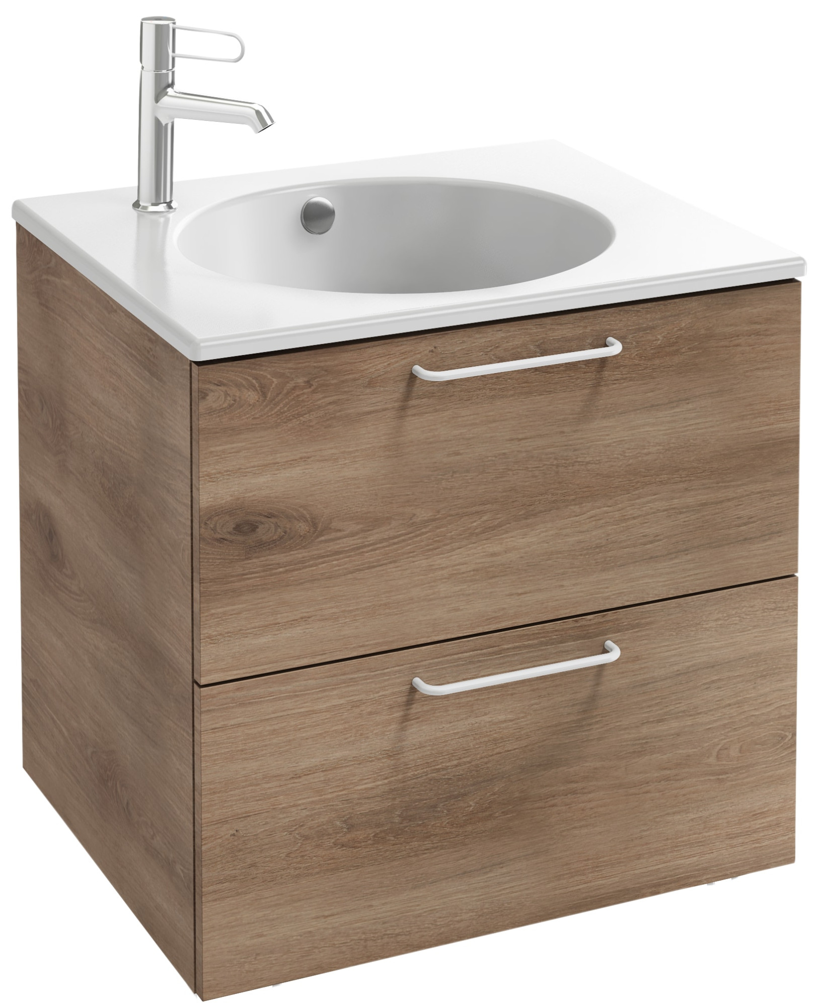EB2520-R6-M90 Тумба под столешницу 60 см, 2 ящика, белая ручка JACOB DELAFON ODÉON RIVE GAUCHE ODEON RIVE GAUCHE