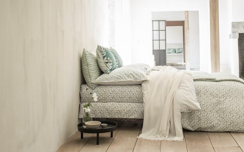 Alexandre Turpault Печатные хлопковые простыни с цветочными мотивами Feuilles d'ikat sun-id-1489607 - Вид №1