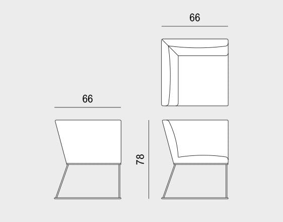 3-местный тканевый секционный диван Viganò GEORGE ARCH-00095351 - Вид №6