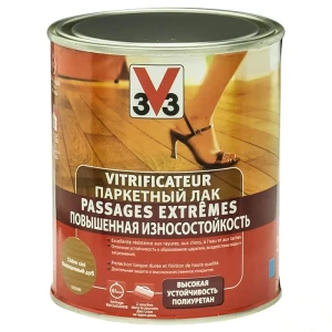 Лак паркетный V33 водный цвета дуб 0.75 л