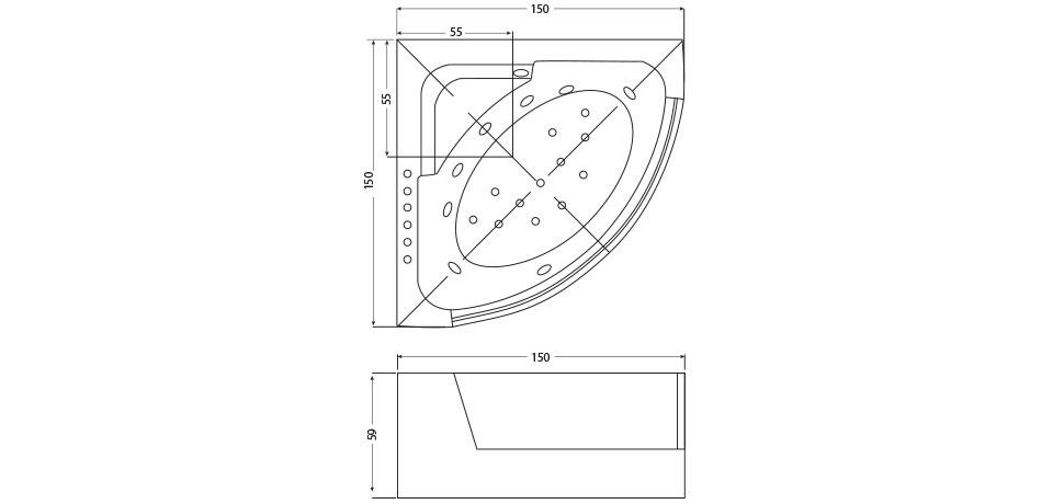 Гидромассажная ванна Wellis Teramo sun-id-296344 - Вид №1