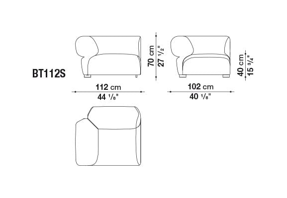Секционный угловой диван из ткани B&B Italia Outdoor Butterfly ARCH-00072051 - Вид №16
