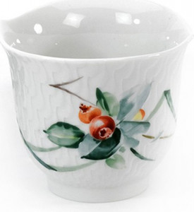 93261 Meissen Стаканчик 6см "Игра волн, рельеф, дикая флора" Фарфор
