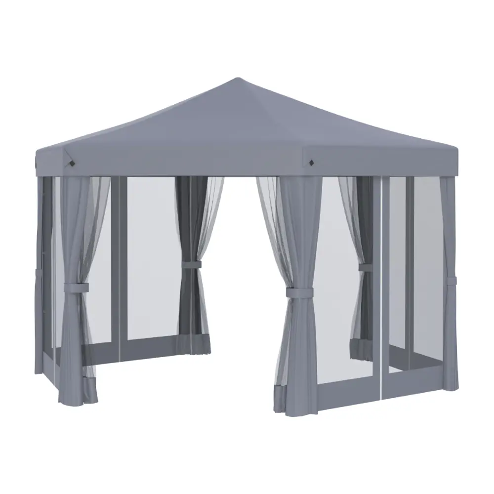 Тент садовый Helex 3х3хх2.59 м сталь/полиэстер серый Santreyd STLM-2065791 - Вид №2