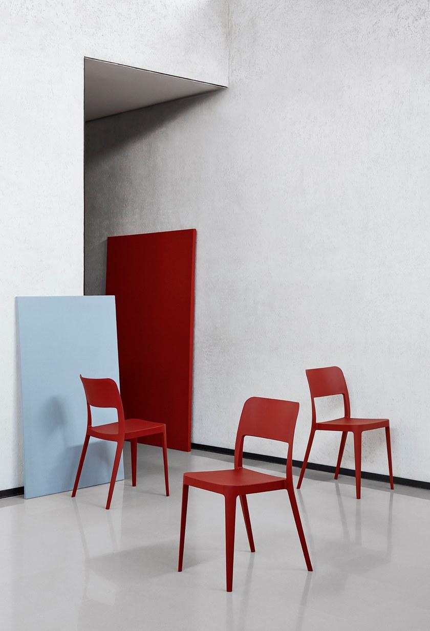 Midj Штабелируемый стул из полипропилена Nené sun-id-1493470 - Вид №2