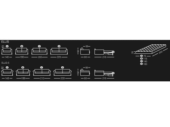 Двуспальный диван-кровать из ткани Milano Bedding ELLIS ARCH-00094522 - Вид №5