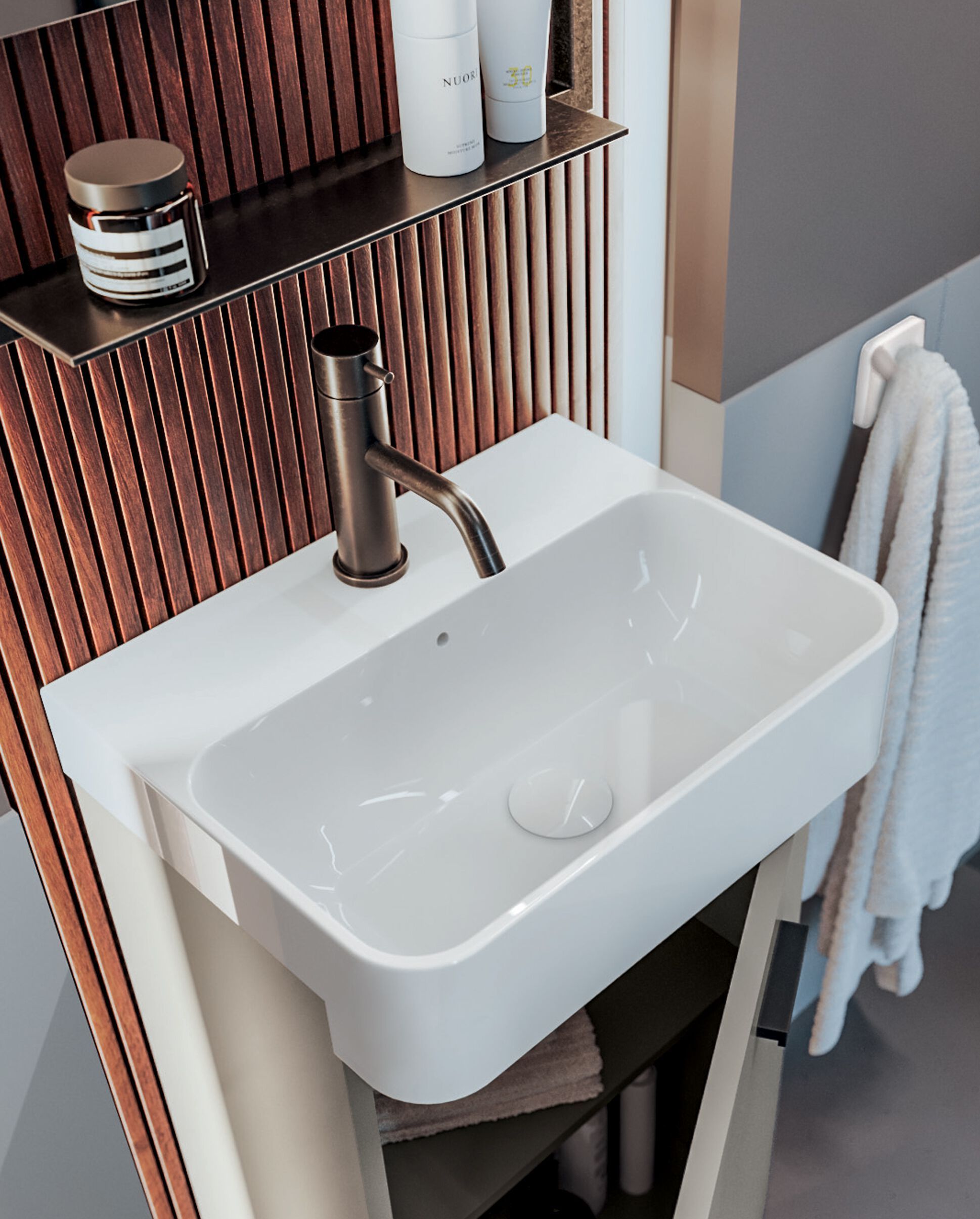 Меламиновая напольная раковина со встроенной раковиной COLAVENE мини-умывальники ARCH-00121989 - Вид №1