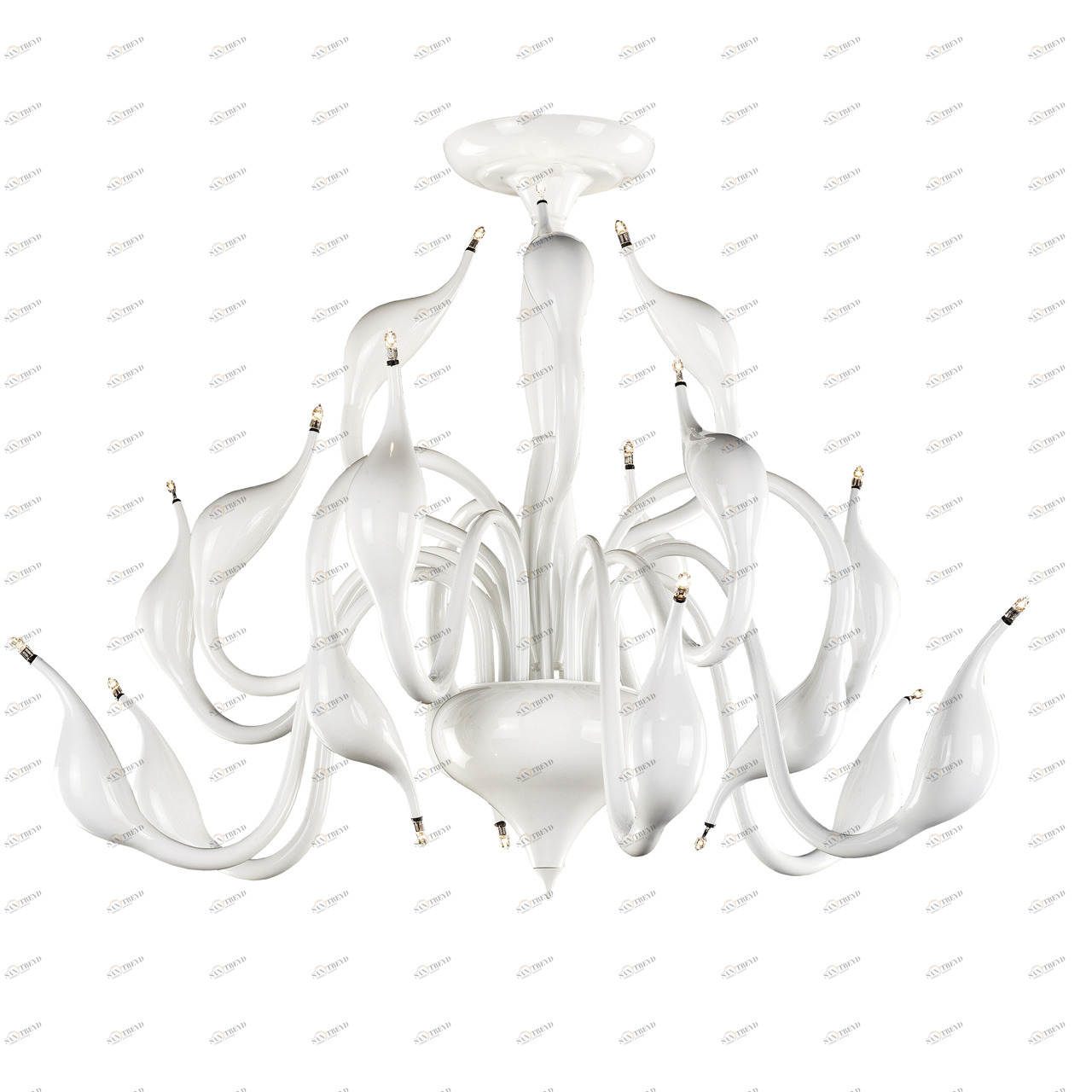 Потолочная люстра Lightstar Cigno Collo Wt 751186 LIGHTSTAR ДИЗАЙНЕРСКИЕ, CIGNO COLLO 058251 Белый 