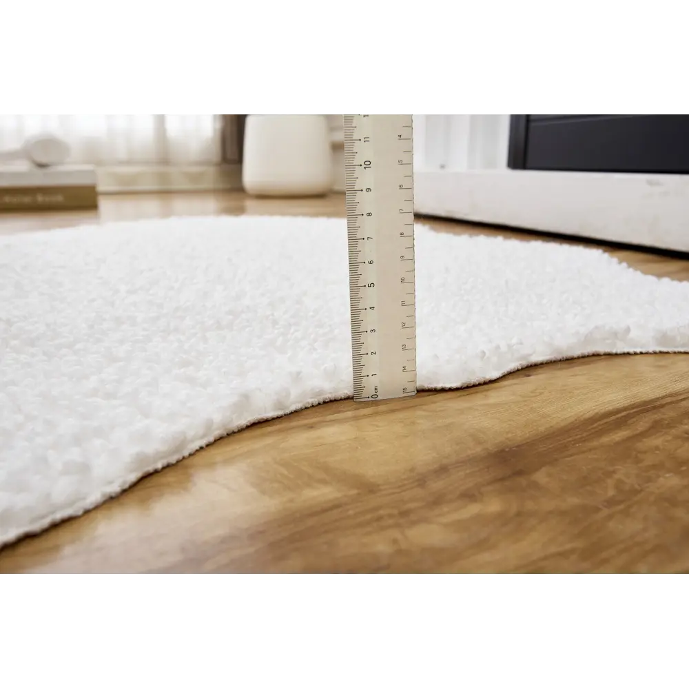 Ковер-шкура Teddy 60x90 см полиэстер цвет белая Santreyd STLM-2045594 - Вид №4
