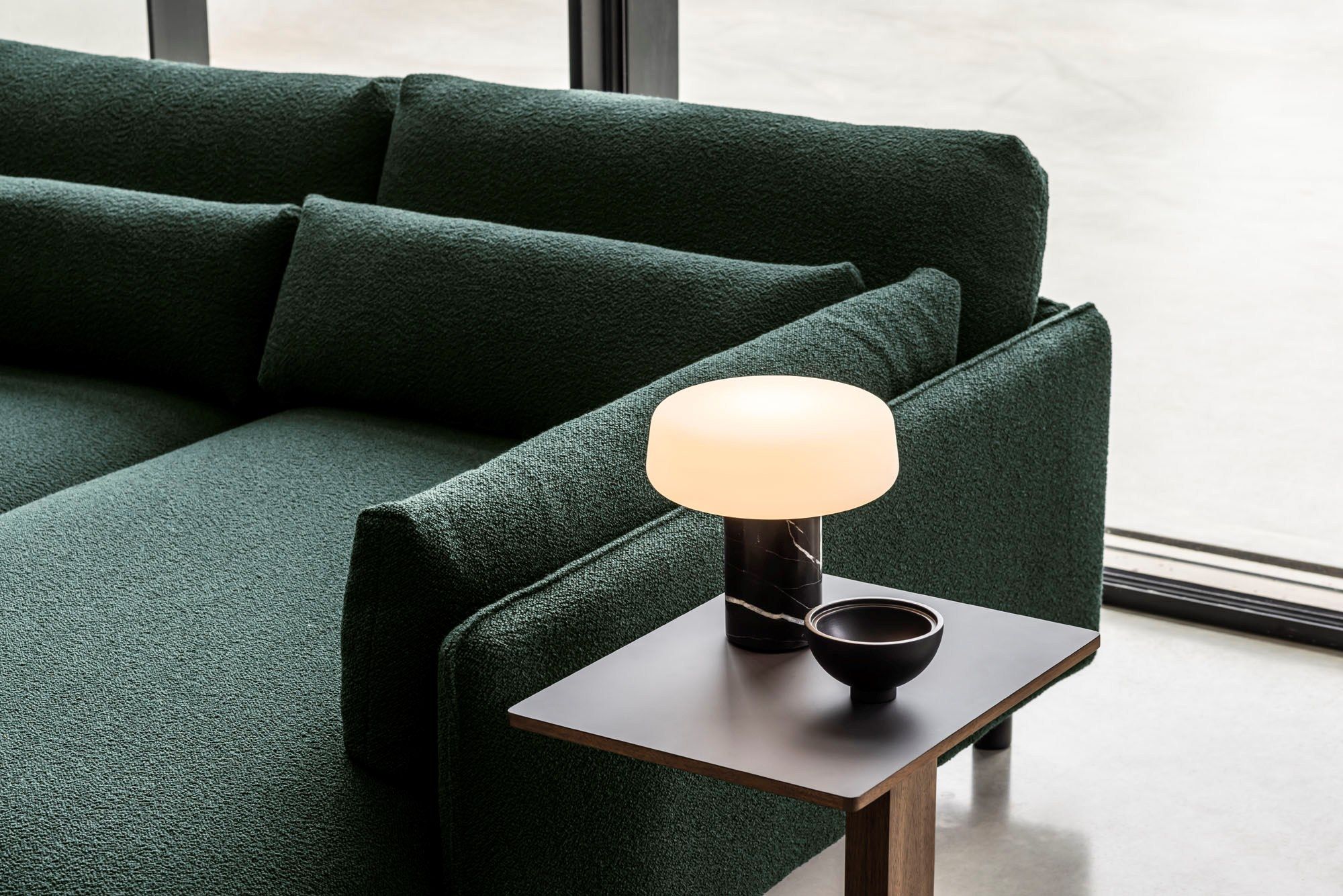 Черная мраморная светодиодная настольная лампа Marquina Case SOLID ARCH-00096833 - Вид №5