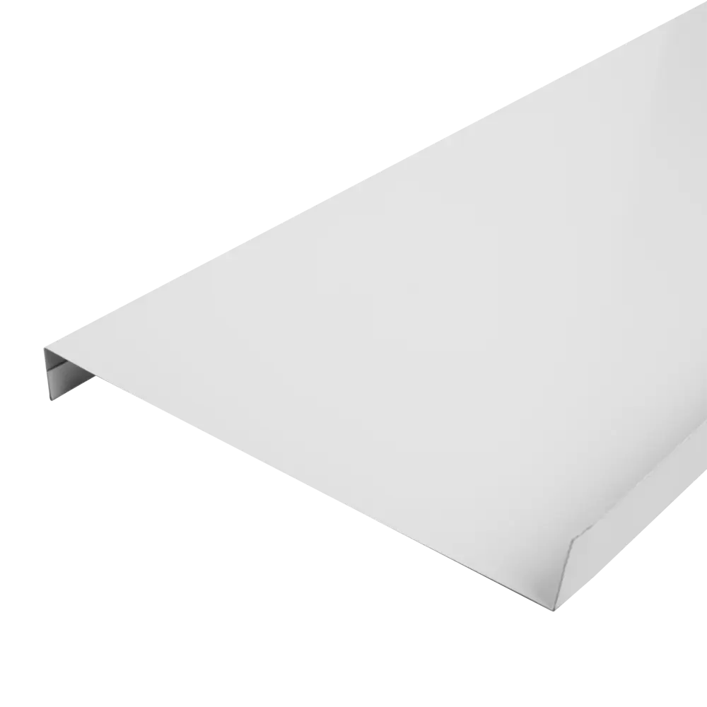 ИНТЕРПРОФИЛЬ - Наружный оконный отлив 160 мм белый для защиты фасада 17880711 STLM-0008918