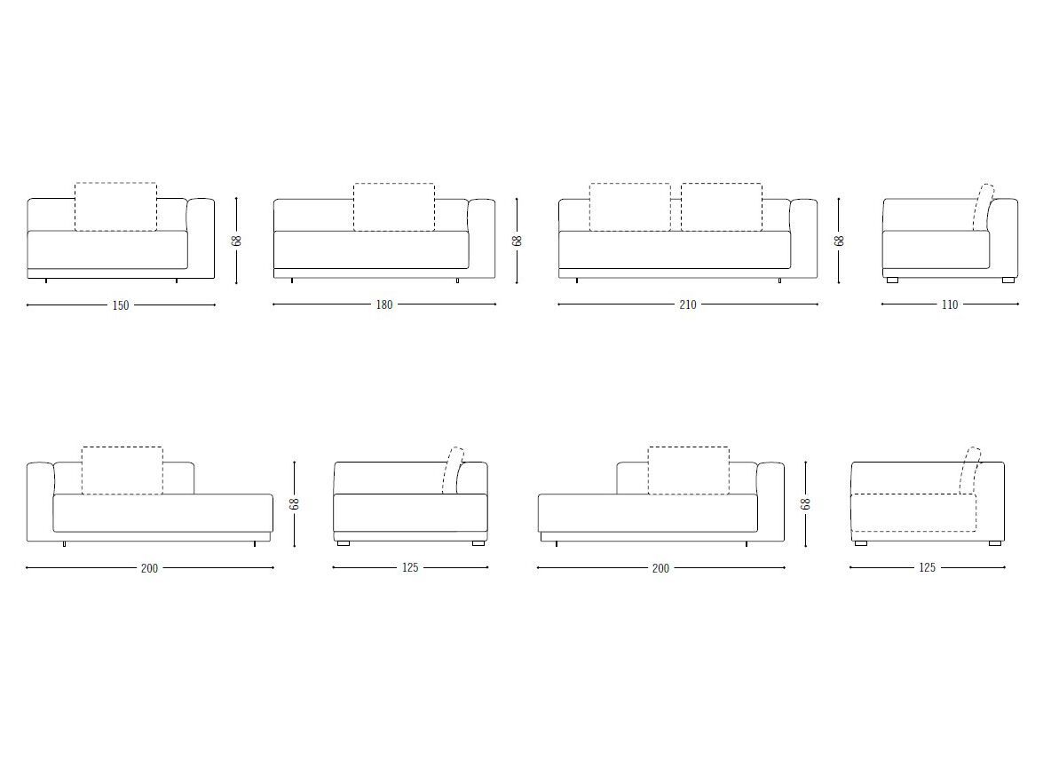 Диван с полуостровом COR MOSS ARCH-00113898 - Вид №1