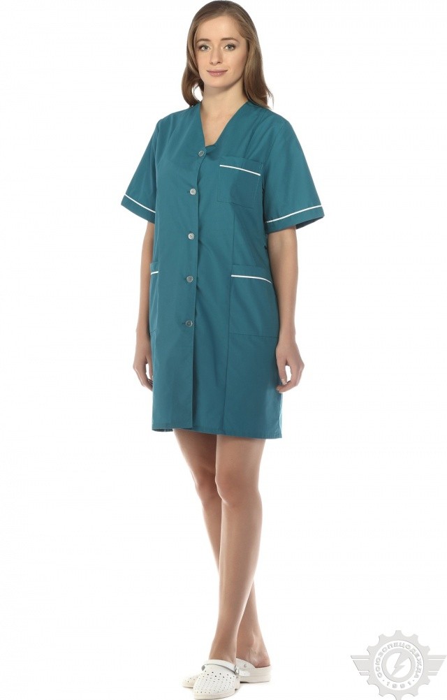63250 Халат "Бриз" женский  Одежда для обслуживающего персонала  размер 58/170-176 Спецодежда  - Вид №6