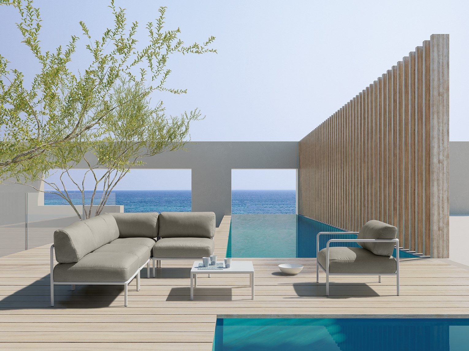 Акриловая ткань угловой садовый стул Vermobil Майами ARCH-00074968 - Вид №2