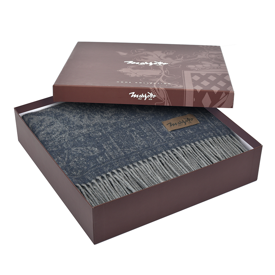 Плед Magnolia 4000, 130х180 см, темно-синий MARZOTTO MAGNOLIA4000 - Вид №2