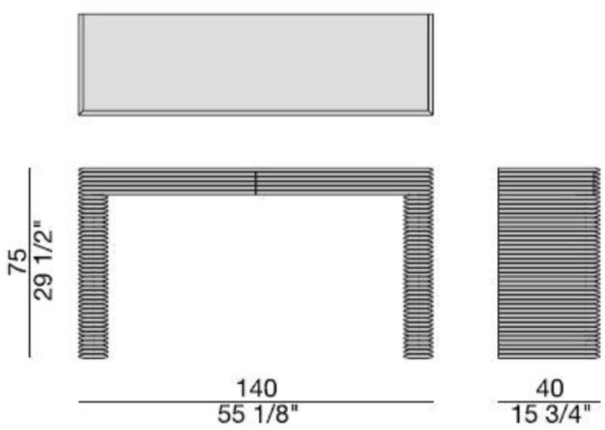 Porada Консоль из орехового дерева с ящиками Iron sun-id-1480036 - Вид №2