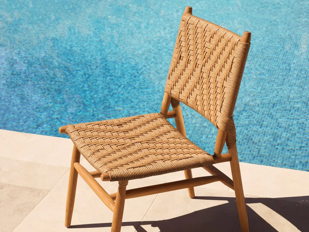 Стул для сада из тикового дерева без подлокотников Eichholtz Laroc ARCH-00018176 - Вид №4