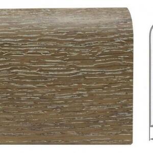 Плинтус Ashton Валенсия Шпонированный Дуб (Рельефная) 2400х83 мм.