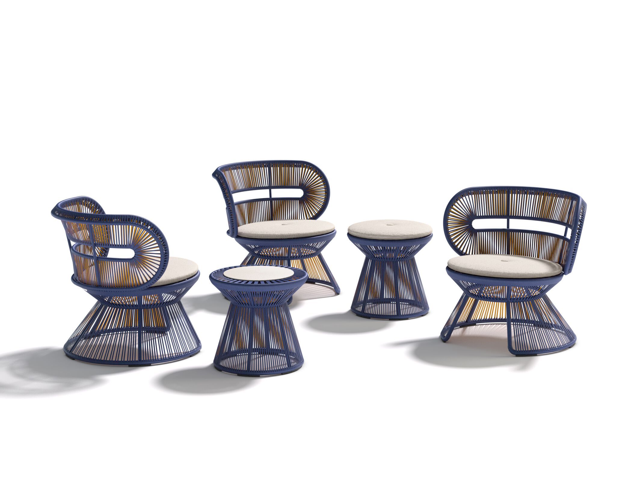 Синтетическое волокно круглый сад подножка DEDON CIRQL NU ARCH-00046563 - Вид №1