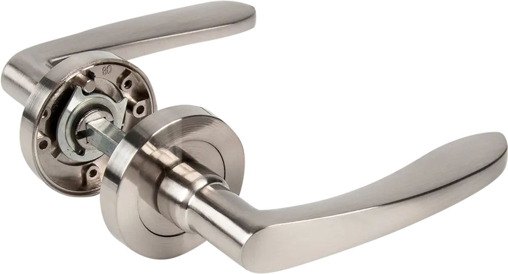 82227133 Дверные ручки Inspire Louise без запирания алюминий 121 мм цвет никель STLM-0022329