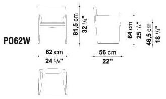 B&B Italia Project Кресло из ткани с подлокотниками Posa sun-id-1369747 - Вид №5